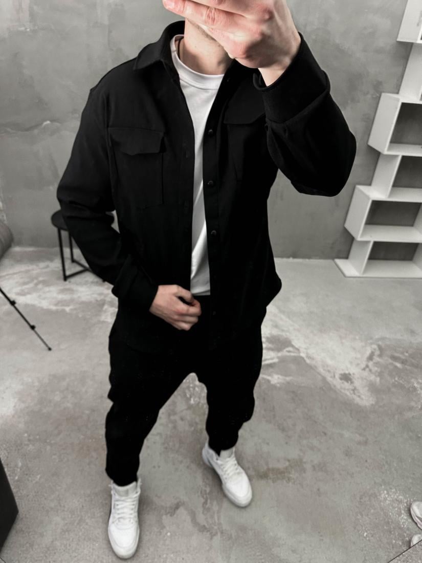 Прогулянковий костюм 52-5.700 XXL Чорний (42931) Прогулянковий костюм 52-5.700 XXL Чорний (42931)