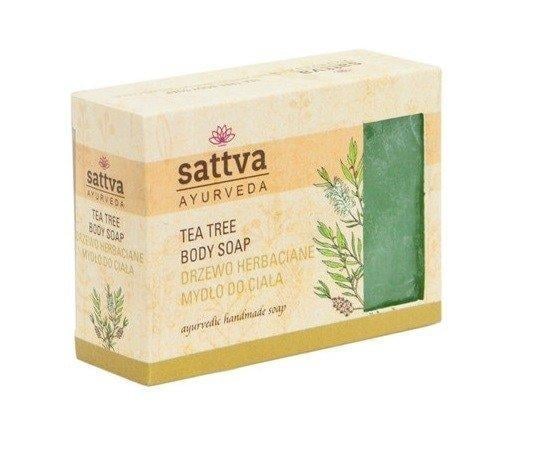 Мило натуральне з чайним деревом Sattva Tea Tree 125 г (1948148098)