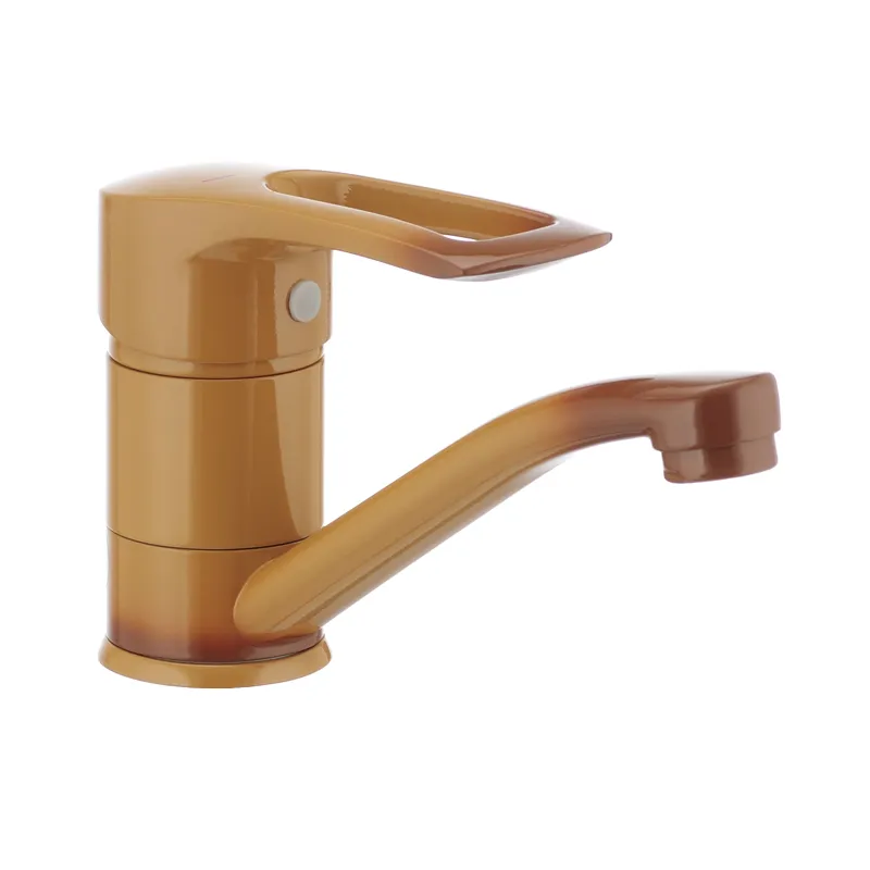 Смеситель для умывальника Haiba Hansberg 004 излив 15 см Коричневый (HB0186)