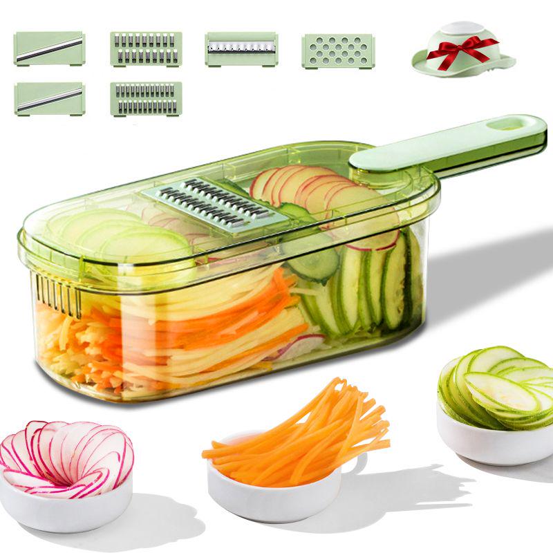 Слайсер овочерізка Multifunctional Vegetable Cutter 4в1 для різання всіх овочів та фруктів (70843) - фото 5 Слайсер овочерізка Multifunctional Vegetable Cutter 4в1 для різання всіх овочів та фруктів (70843) - фото 5