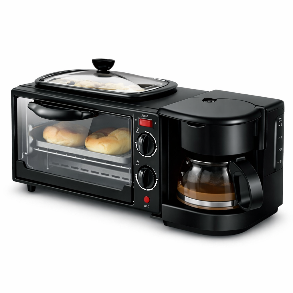 Електрична піч Atlanfa AT-301 3в1 з кавоваркою та гриль-сковорідкою 12 л 1050 Вт (AT301) Електрична піч Atlanfa AT-301 3в1 з кавоваркою та гриль-сковорідкою 12 л 1050 Вт (AT301)