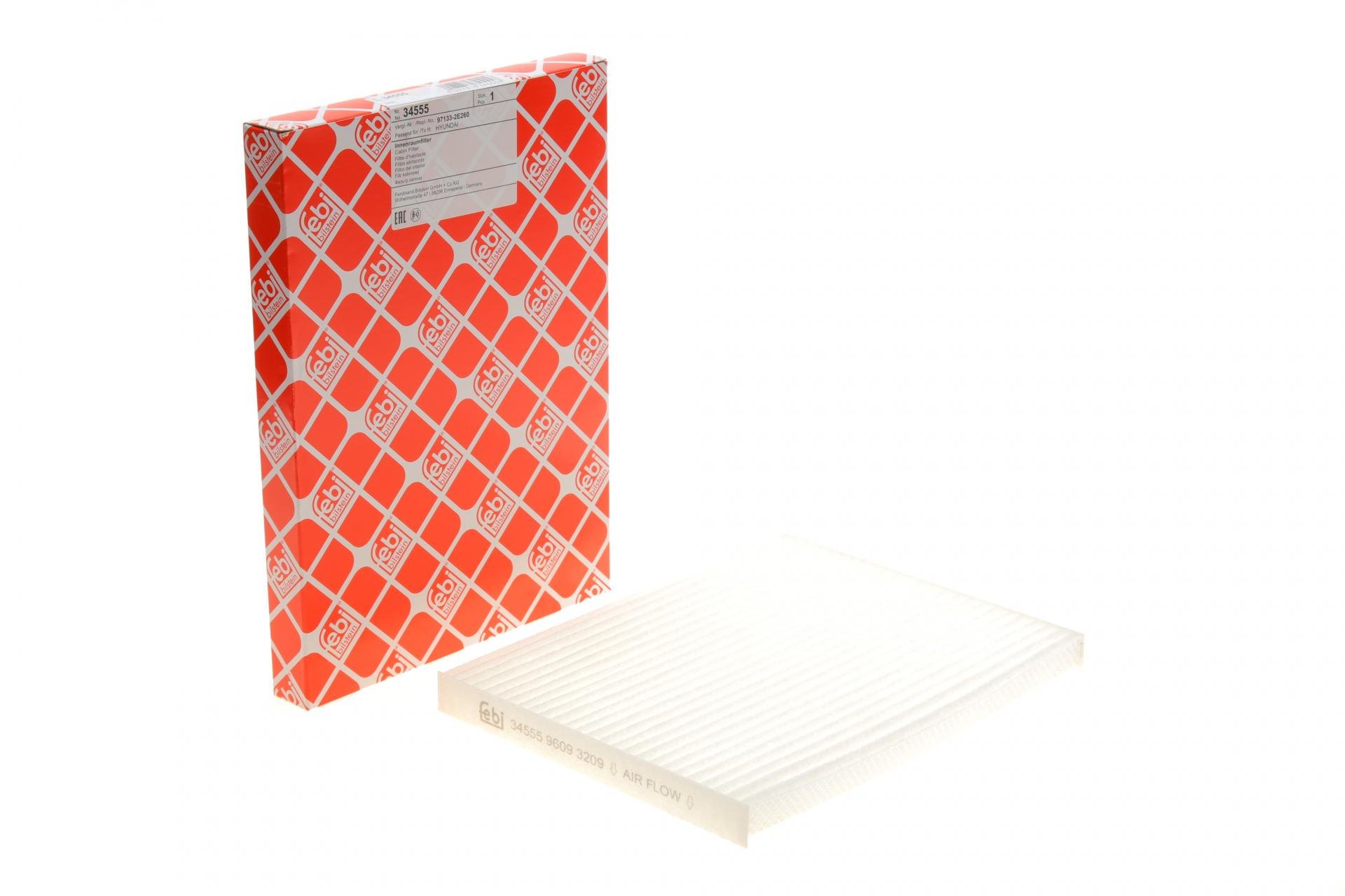 Фильтр салона FEBI BILSTEIN для Hyundai Tucson 04-/IX35 10-/Kia Sportage (10- 34555)