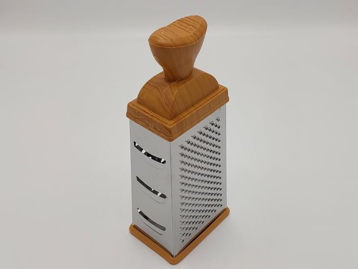 Терка кухонная четырехсторонняя для овощей нержавеющая сталь 25 см (20259) - фото 3