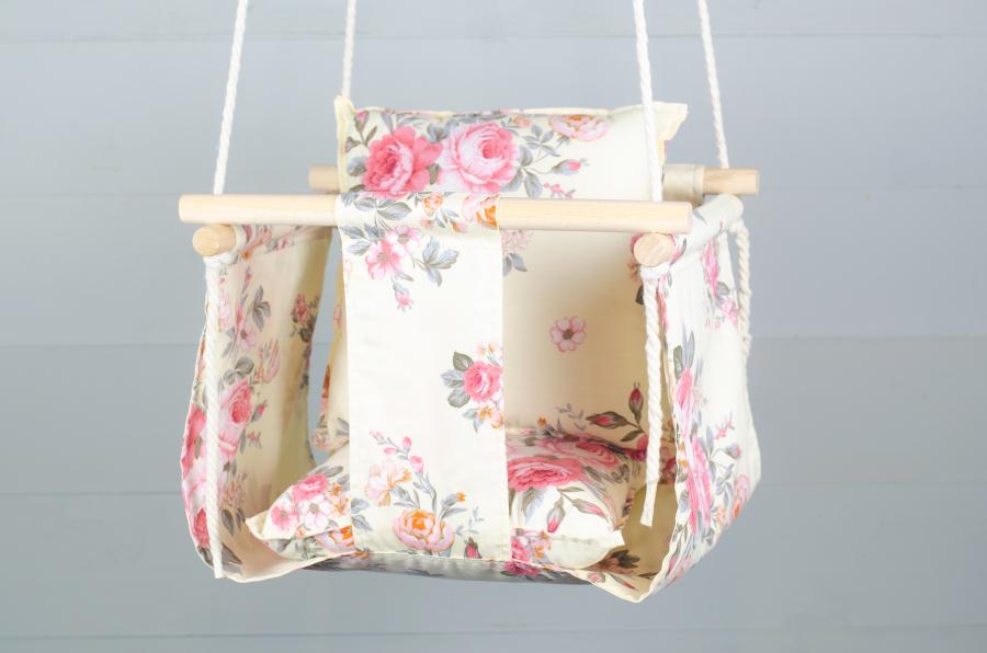 Качели детские тканевые Christyle 30х35 см Кремовый (15914)