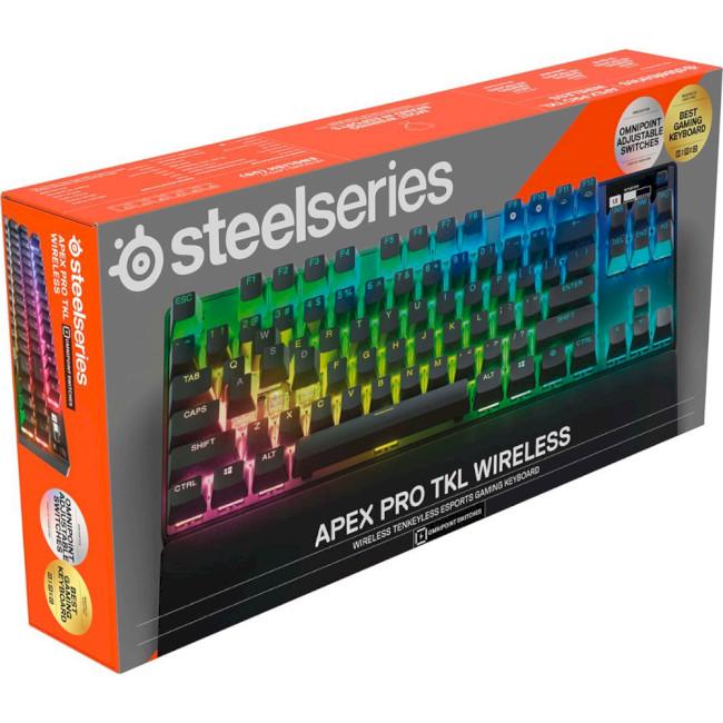 Клавиатура игровая механическая SteelSeries Apex Pro TKL Bluetooth с RGВ-подсветкой Черный (64865) - фото 8