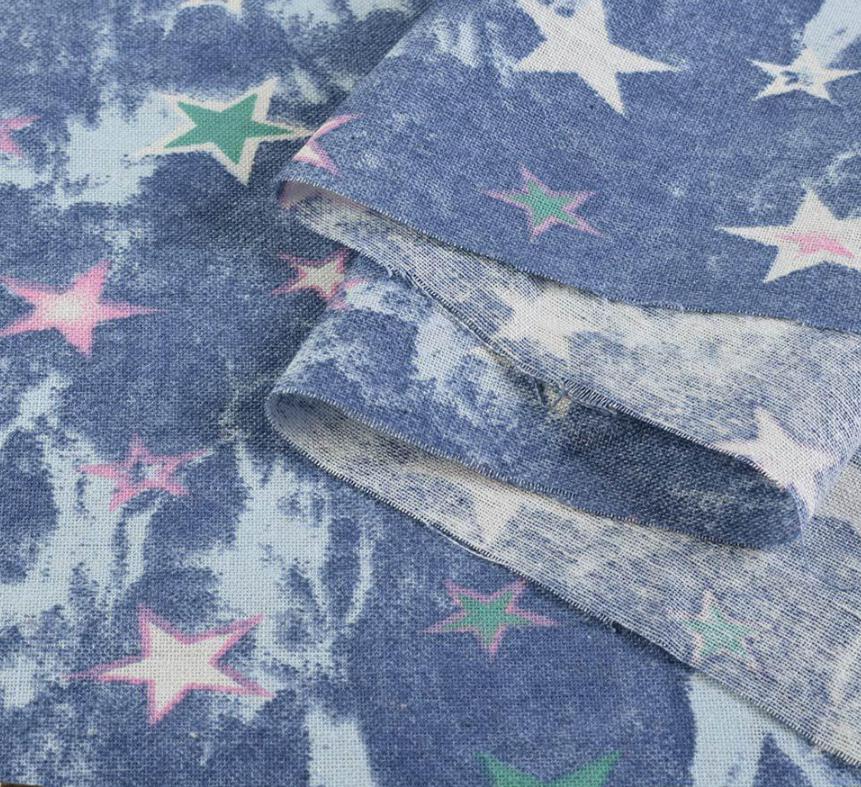 Тканина льон ширина 140 см Блакитний (12623.026)