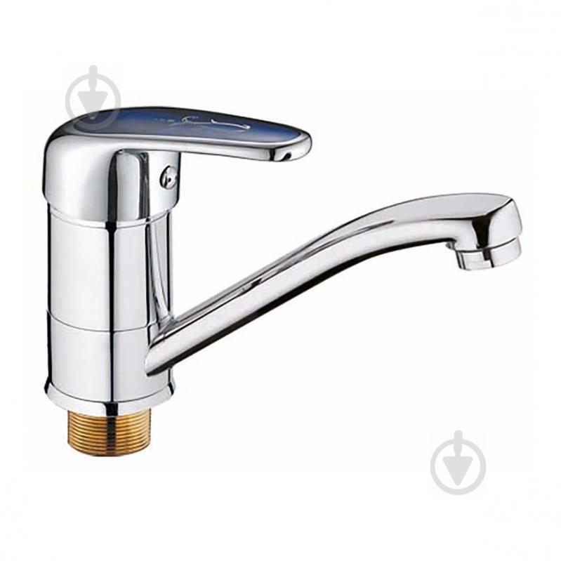 Смеситель для кухни HAIBA MAGIC 555 15 см с синей ручкой (HB0672) Смеситель для кухни HAIBA MAGIC 555 15 см с синей ручкой (HB0672)