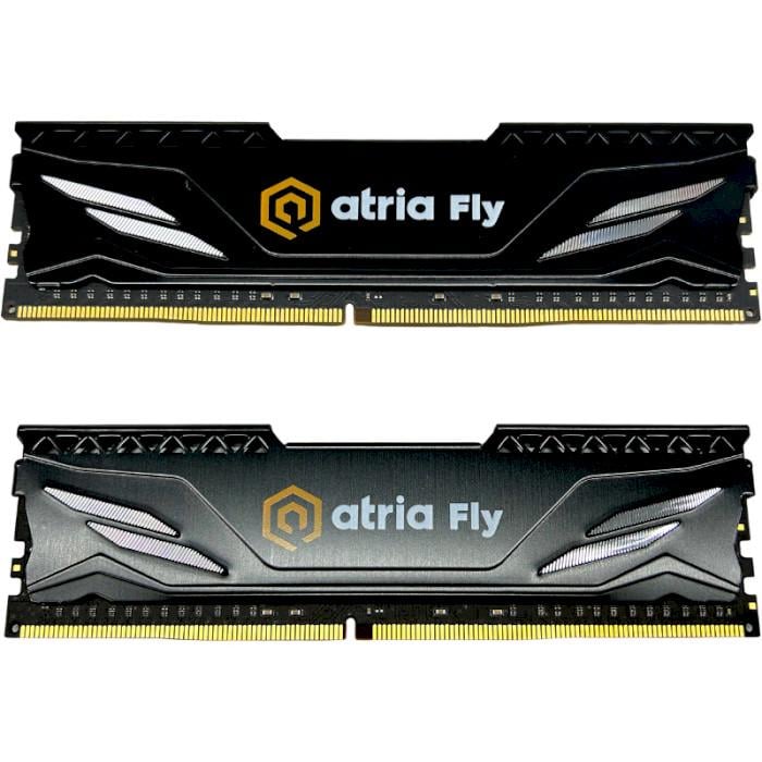 Оперативна пам'ять ATRIA Fly DIMM DDR4 16 Гб Kit 3200 МГц Black (UAT43200CL18BK2/16)