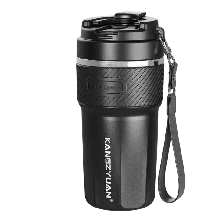 Термокружка Kangzyuan из нержавеющей стали для горячих и холодных напитков 500 мл Черный (2626495513)