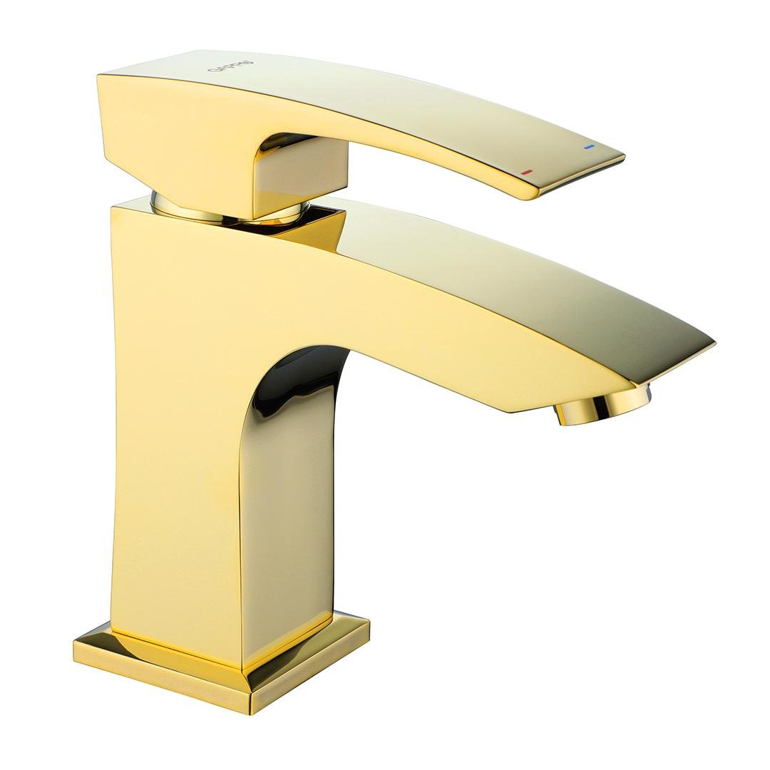 Смеситель для умывальника Gappo Jacob G1007-13 Золотой (10772348)