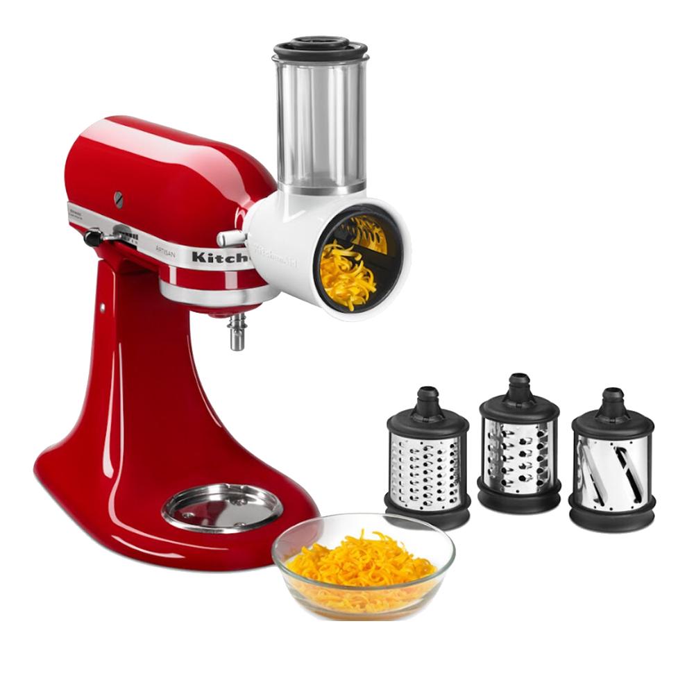 Набір насадок KitchenAid м'ясорубка/протирка/овочерізка 5KSM2FPPC/5KSMFGA/5KSMFVSP/5KSMVSA 3 шт. - фото 3