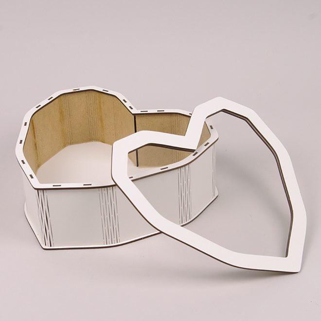 Коробка подарочная Flora с прозрачной крышкой Сердце Белый (33068) - фото 2 Коробка подарочная Flora с прозрачной крышкой Сердце Белый (33068) - фото 2