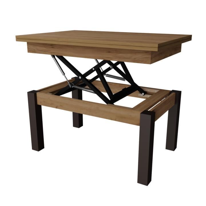 Стіл-трансформер журнальний Neman Баттерфлай дерево/ДСП Венге/Дуб крафт золотий - фото 6 Стіл-трансформер журнальний Neman Баттерфлай дерево/ДСП Венге/Дуб крафт золотий - фото 6