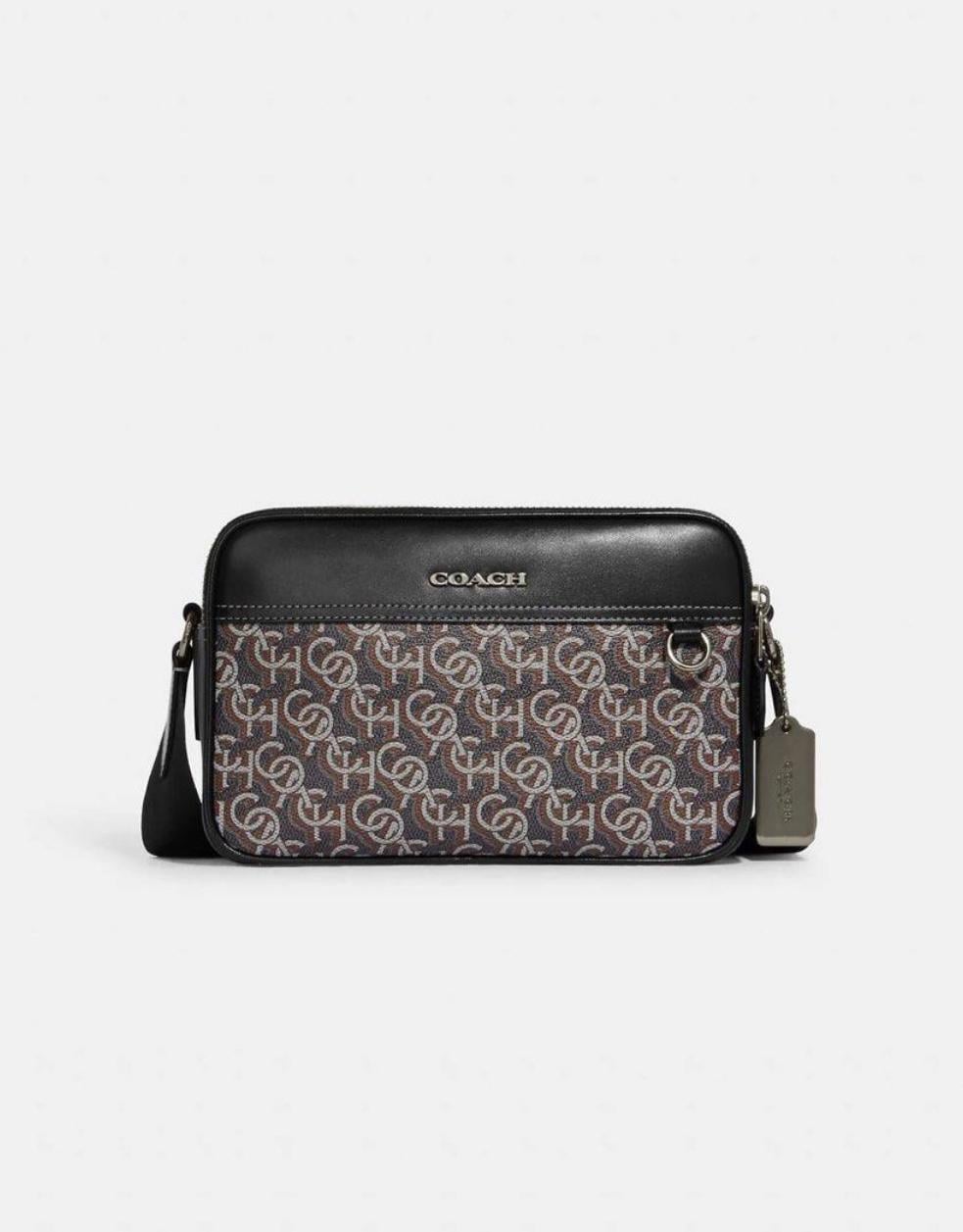 Сумка мужская Coach Graham Crossbody Bag With Monogram Print in Black CF484 (422998)