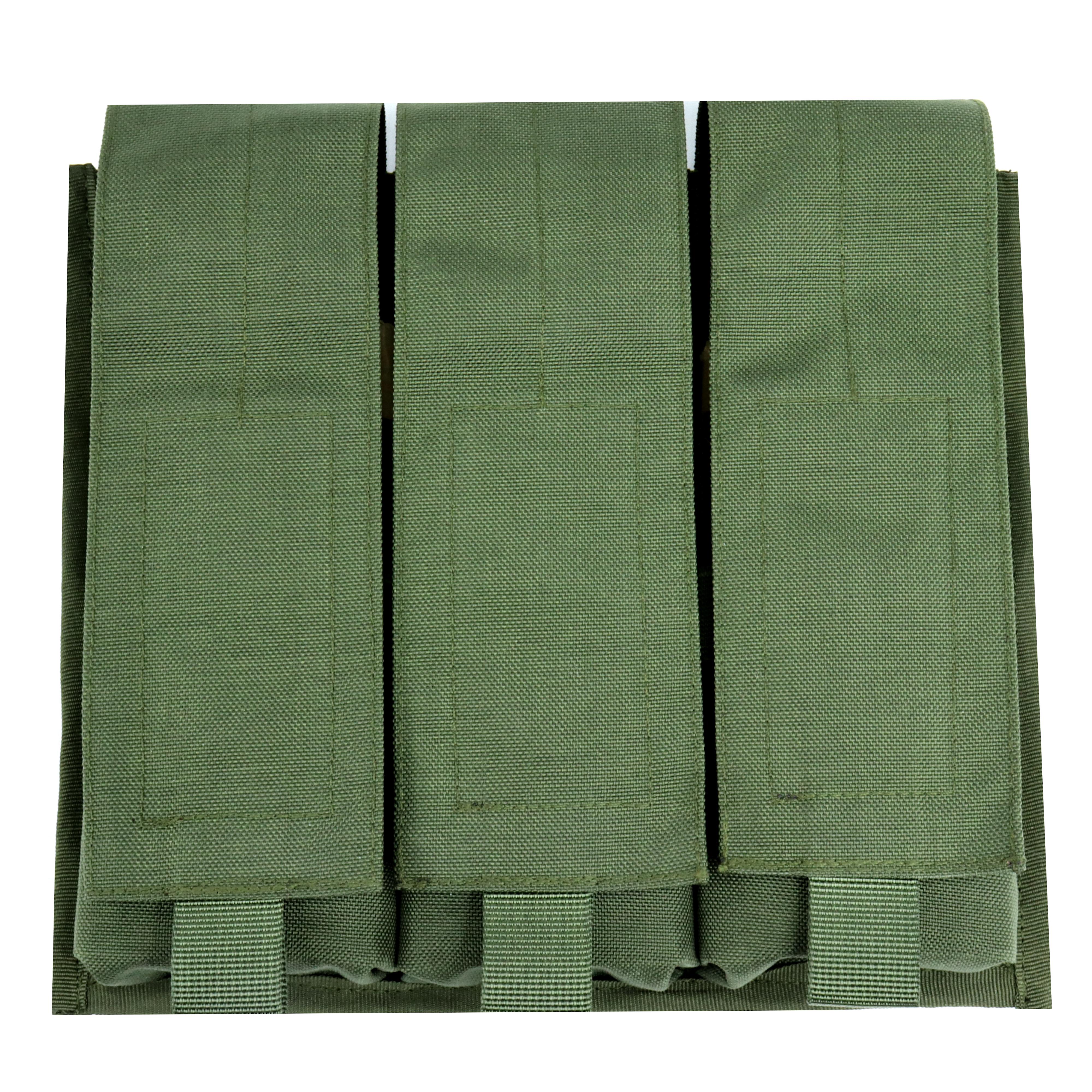 Подсумок UMA на три магазина по одному в кармане Cordura 1000 den Оливковый (011417)