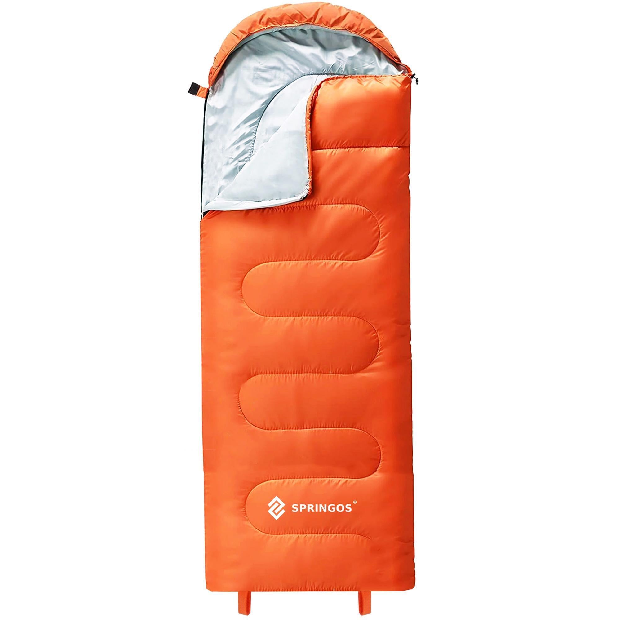 Спальний мішок Springos 2 в 1 CS0120 +8/+20 °C R Orange/Grey (68775)