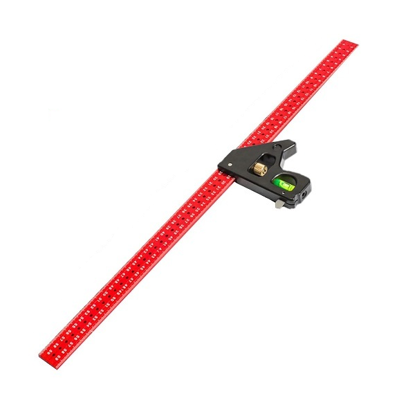 Линейка строительная для разметки с уровнем металлическая 600 мм (Y01600-2) Линейка строительная для разметки с уровнем металлическая 600 мм (Y01600-2)