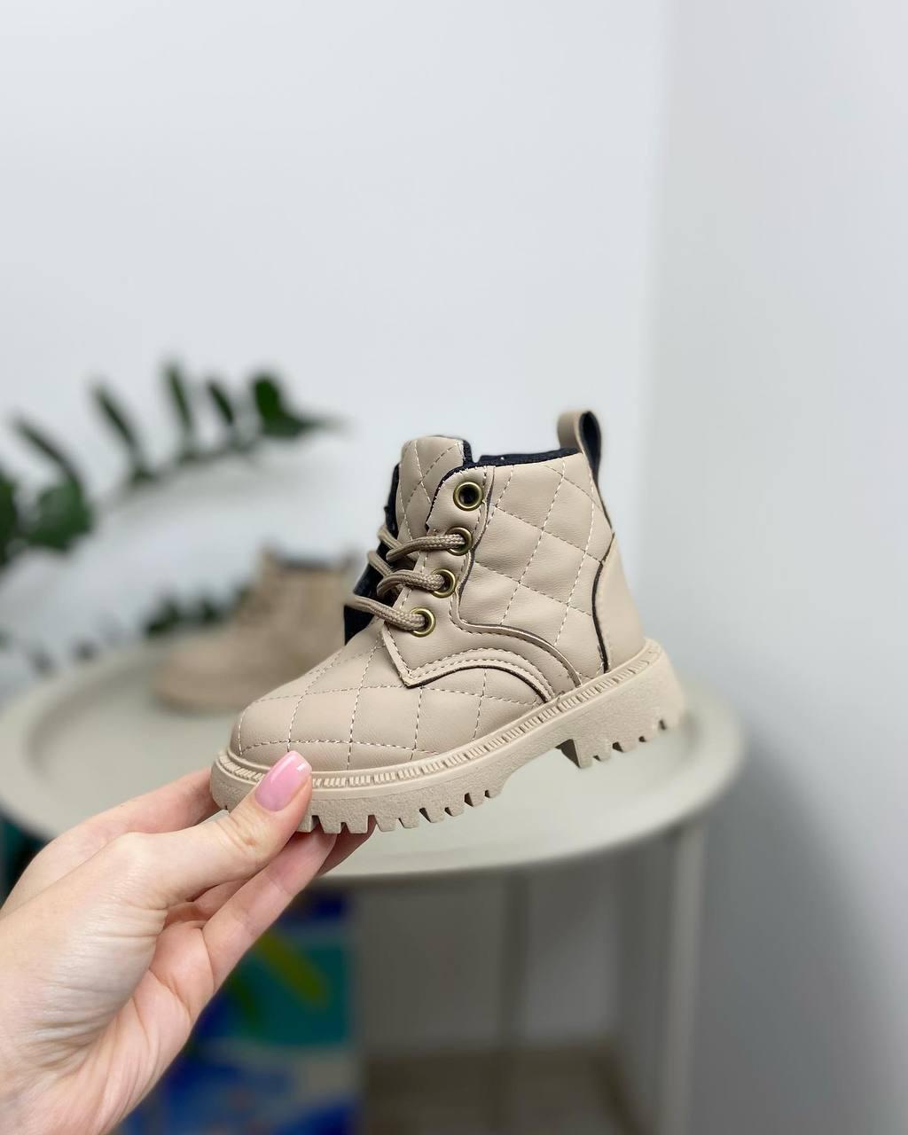 Ботинки детские осенние 1111 р. 21 Бежевый (23180548) - фото 6 Ботинки детские осенние 1111 р. 21 Бежевый (23180548) - фото 6