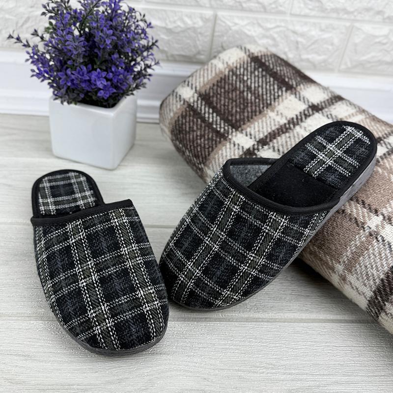 Кімнатні тапочки жіночі закриті Е-005000 p. 39 24,5 см Сірий