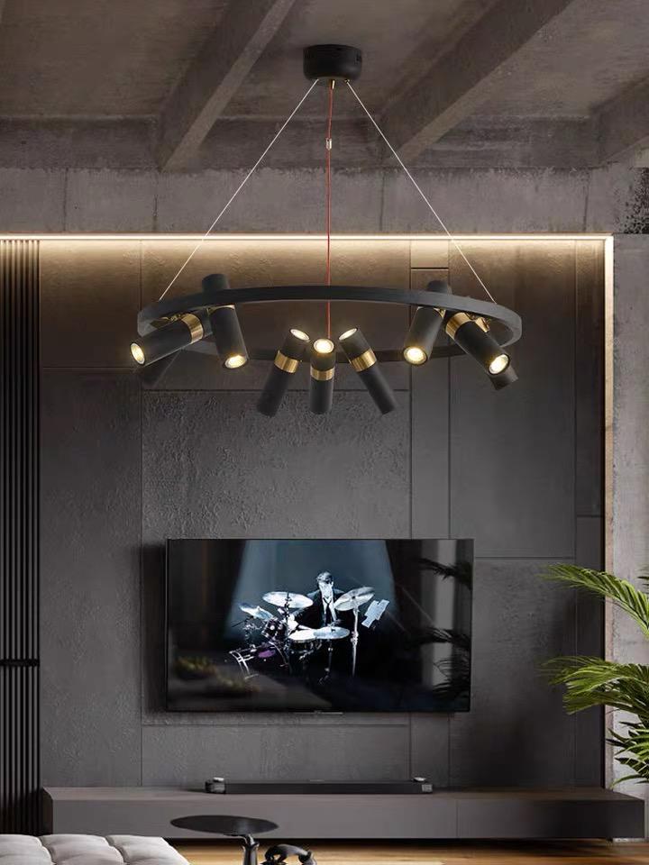 Люстра тросовая SPOOR LAMP 054044/9 bk Люстра тросовая SPOOR LAMP 054044/9 bk