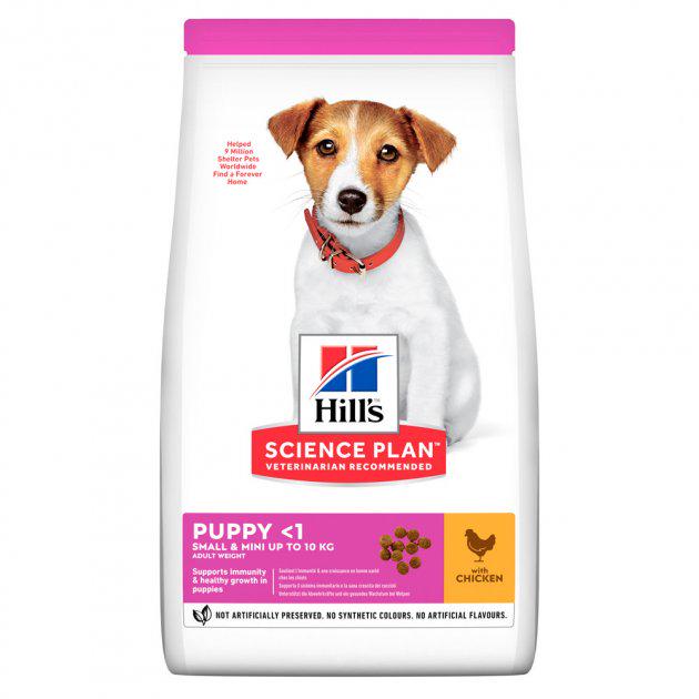 Корм сухой Hills SP Puppy Small&Mini Chicken с курицей для щенков мелких пород 0,3 кг (052742281605)