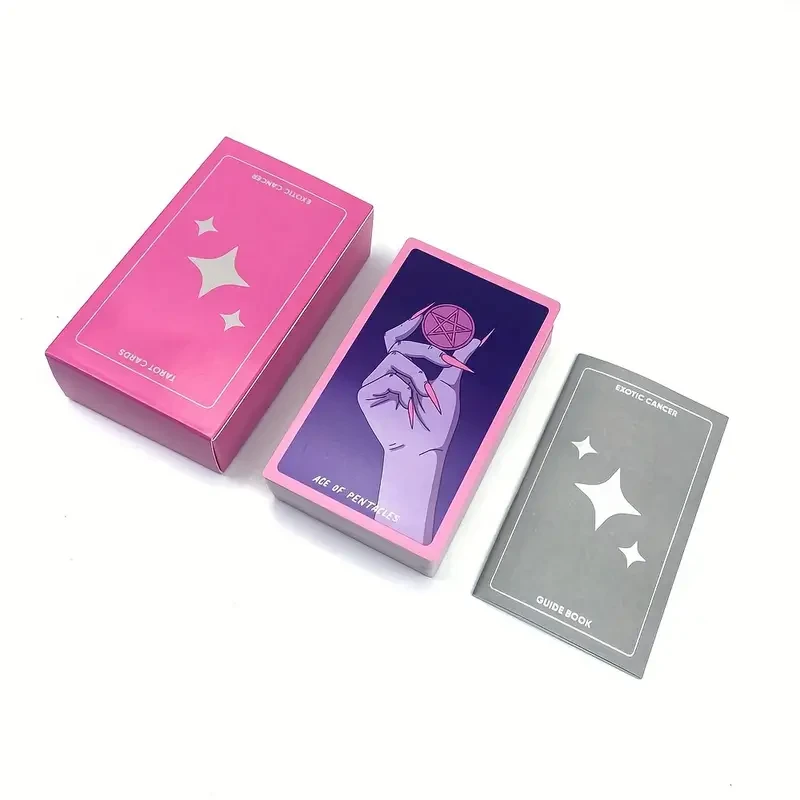 Карты Таро Райдера-Вейта 78 карт Розово-фиолетовый