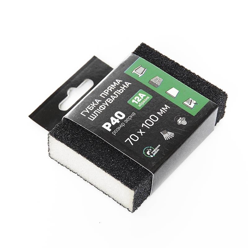 Губка шлифовальная Apro четырехсторонняя прямая P40 (828090)