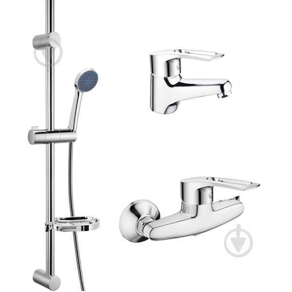 Комплект смесителей для ванной CRON Hansberg SET-2 Хром (CR0843)