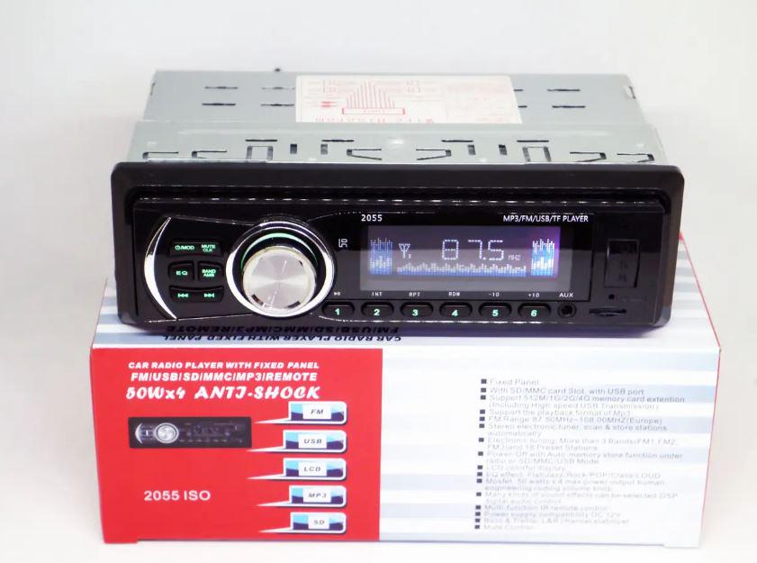 Автомагнитола 1DIN 2055 ISO USB/SD/FM/AUX/пульт 4x50 Вт (17471) - фото 2