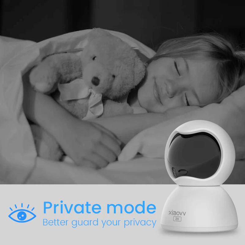 Відеоняня XIAOVV Q2 3MP з датчиком звуку (28780603) - фото 11