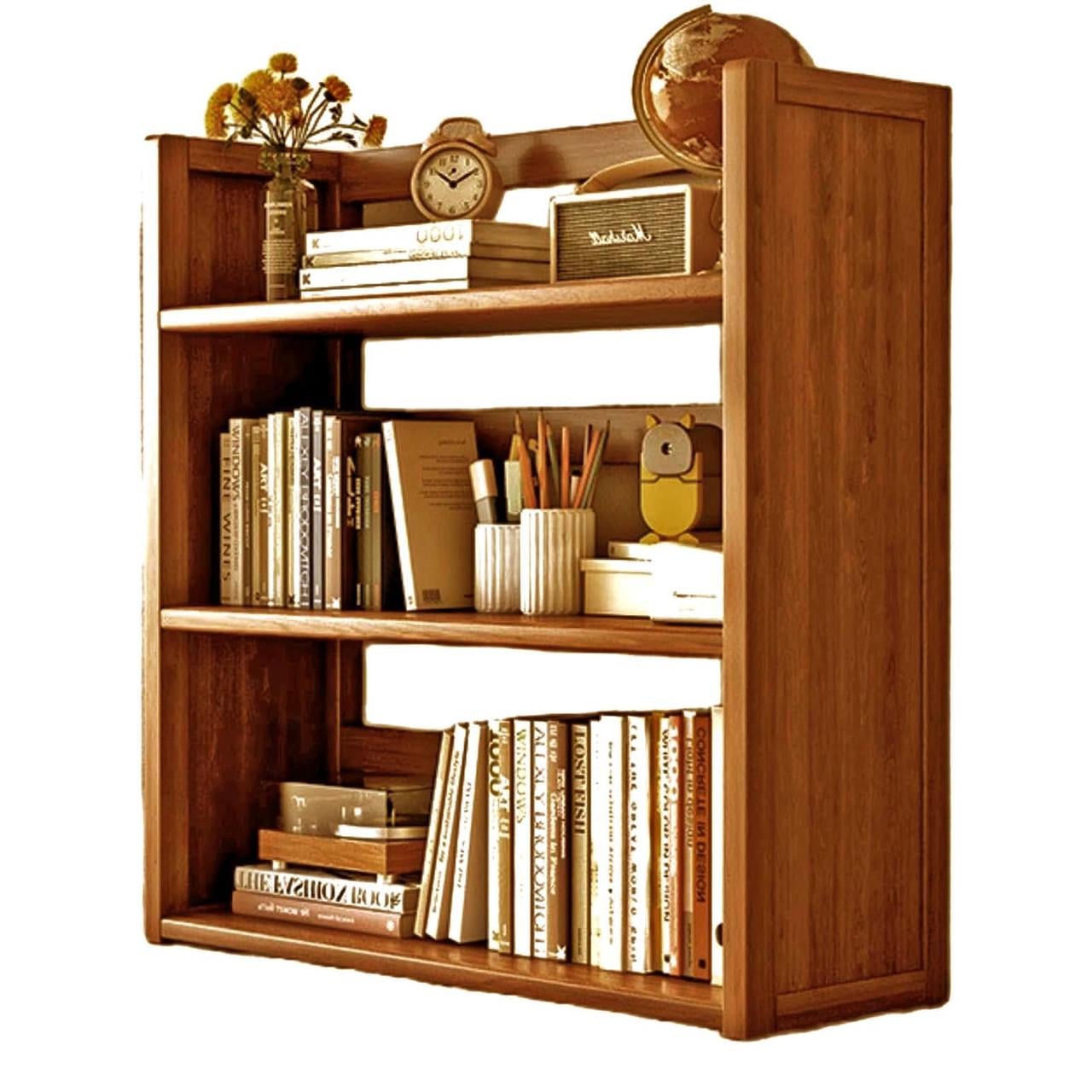 Полка-надстройка настольная из дерева Флериса охра (АКД-020104)