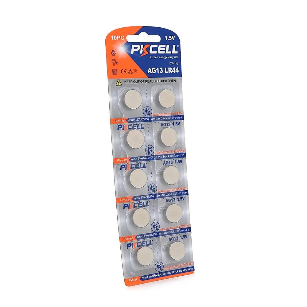 Батарейка лужна PKCELL 1,5V LR44/AG13 10 штук в блістері (34774) Батарейка лужна PKCELL 1,5V LR44/AG13 10 штук в блістері (34774)