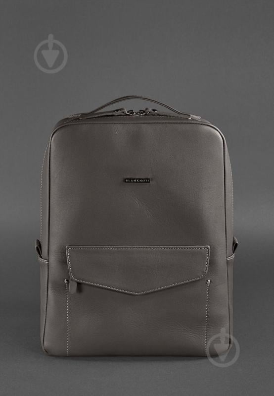 Шкіряний міський рюкзак на блискавці BlankNote Cooper Мокко (BN-BAG-19-beige) - фото 1