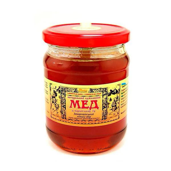 Мед пчелиный натуральный Закарпатский летний сбор 350 г