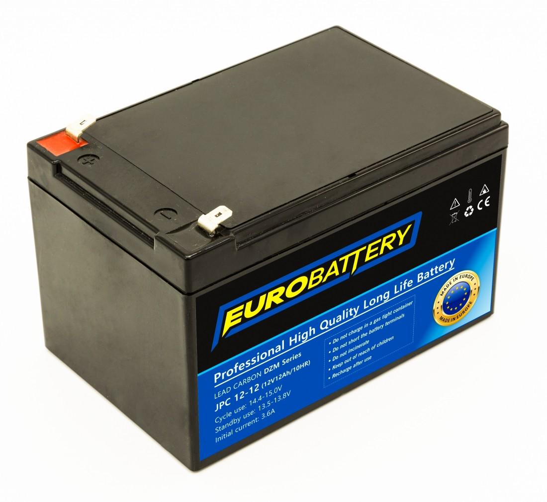 Аккумулятор для ИБП EuroBattery JPC12-12 DZM карбоновый 12V 12 Ач (656) - фото 1