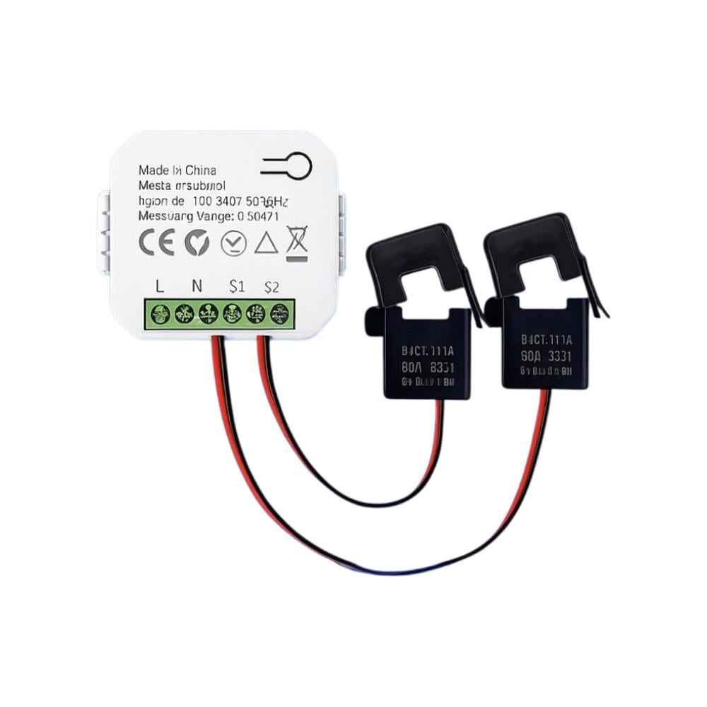 Счетчик цифровой Wi-Fi 80А с электромониторингом двухканальный (12890) Счетчик цифровой Wi-Fi 80А с электромониторингом двухканальный (12890)