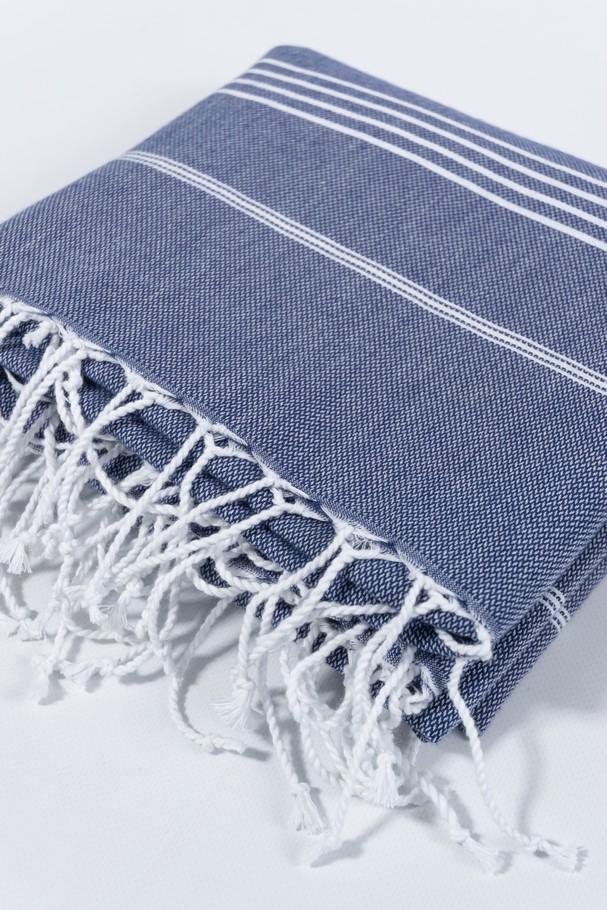 Рушник пляжний Peshtemal Beach Pool Spa 100х180 см Темно-синій (26498182) - фото 7 Рушник пляжний Peshtemal Beach Pool Spa 100х180 см Темно-синій (26498182) - фото 7