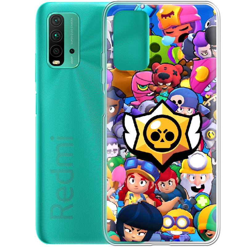 Чехол BoxFace Xiaomi Redmi 9T Brawl Stars Прозрачный силикон (41685-up2389-41685) - фото 2