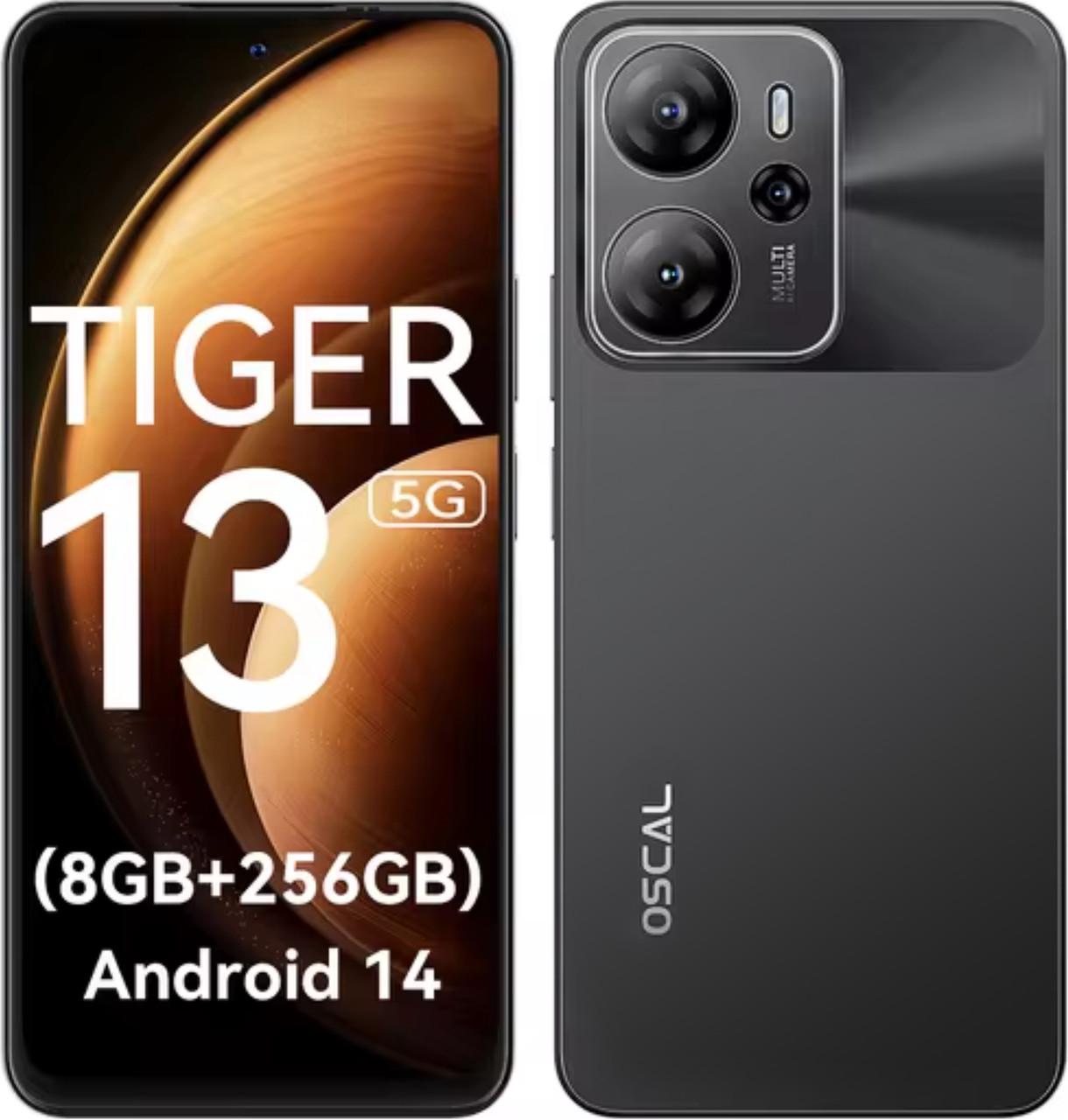 Смартфон Blackview OSCAL TIGER 13 5G 8/256 Гб Global Version Black Смартфон Blackview OSCAL TIGER 13 5G 8/256 Гб Global Version Black