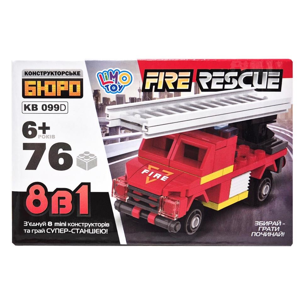 Конструктор дитячий Пожежна служба порятунку Fire Rescue KB 099D 76 деталей (RLT50831)