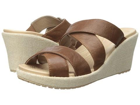 Босоніжки Crocs A-Leigh Crisscross Wedge W10/EUR 41-42 Hazelnut (7184903)