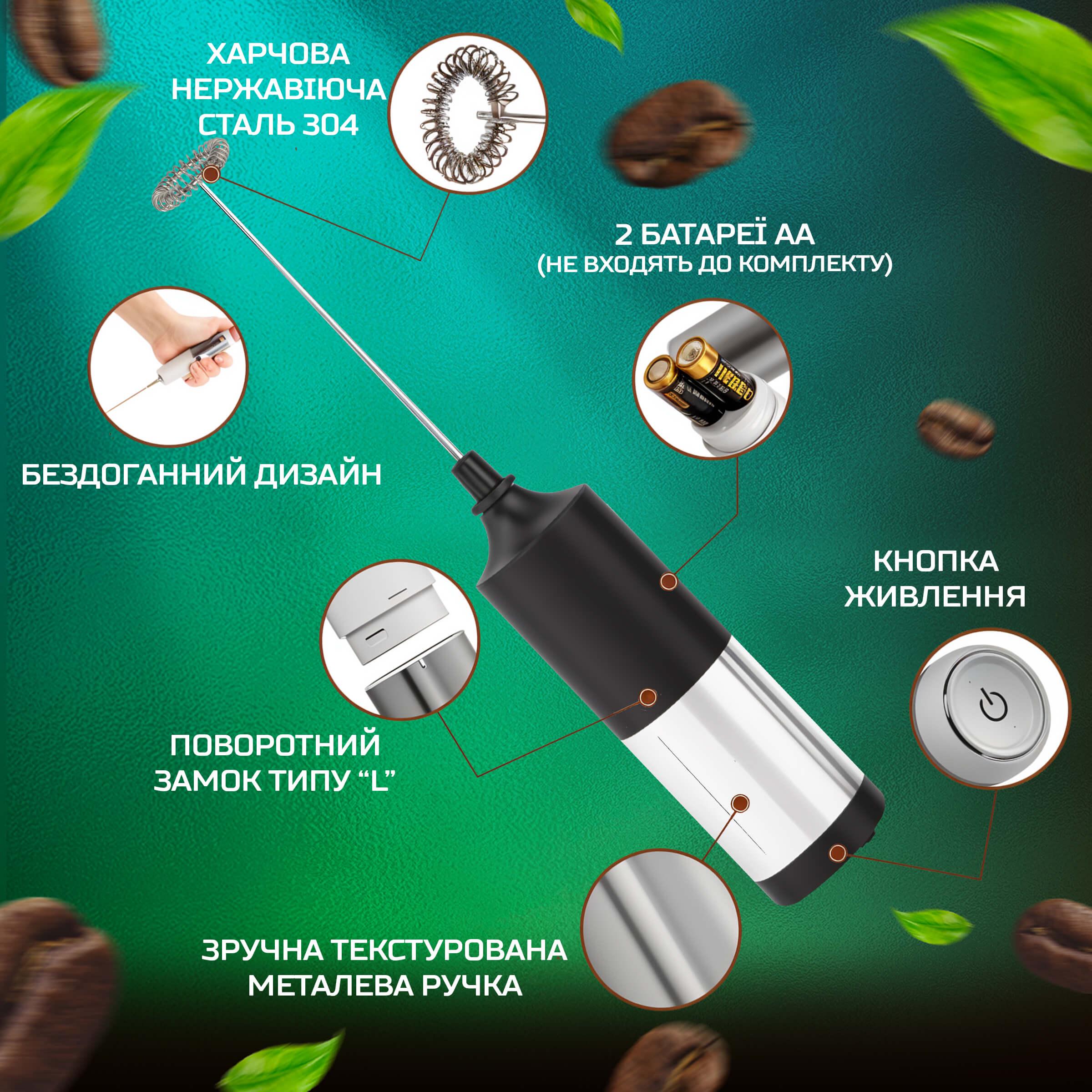 Капучінатор портативний Kayfovo TY1 спінювач молока для кави/капучіно/матчу/фраппе IPX5 FULL-Waterproof Червоний (28701) - фото 3 Капучінатор портативний Kayfovo TY1 спінювач молока для кави/капучіно/матчу/фраппе IPX5 FULL-Waterproof Червоний (28701) - фото 3