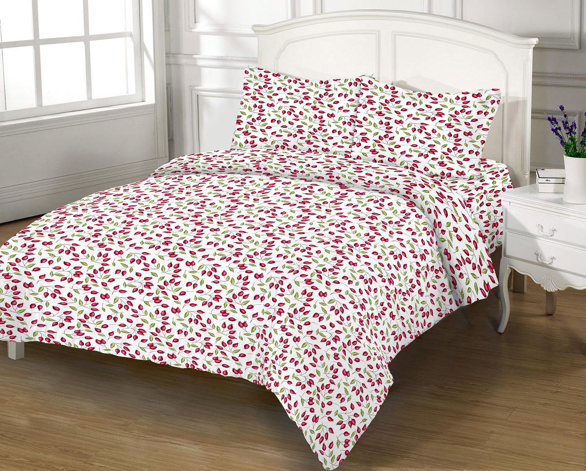 Комплект постельного белья Zastelli 8550 Шиповник бязь семейный 2х145х210 см Разноцветный (13275)