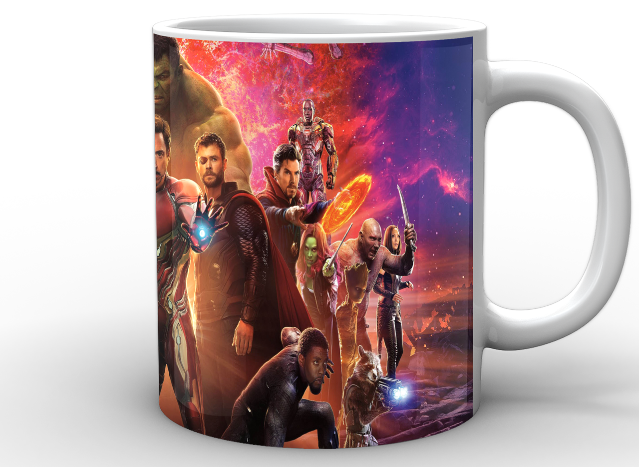 Чашка Gee! Avengers Мстители все персонажи AG.02.018 Белый