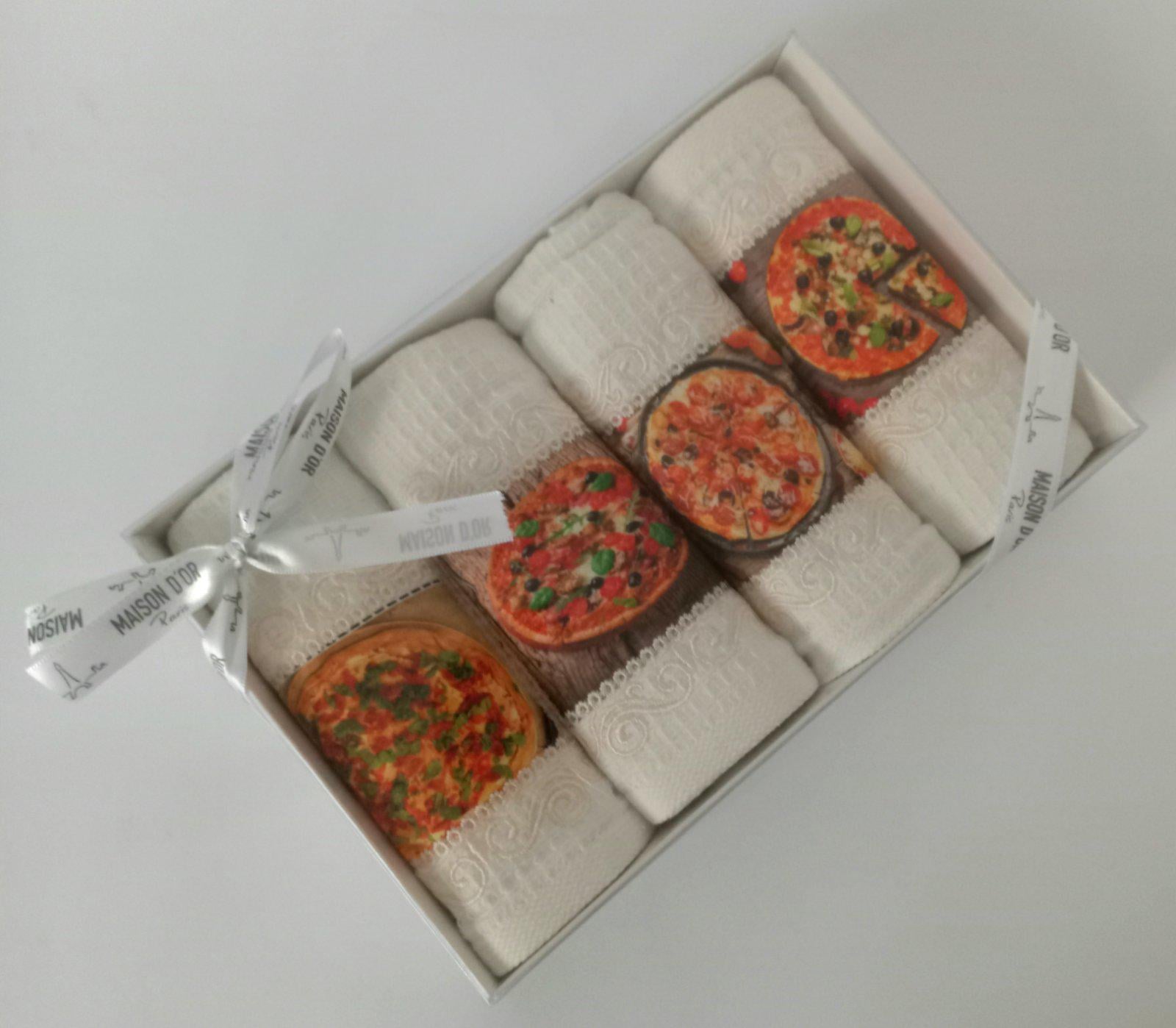 Подарочный набор полотенец Maison D'or Pizza Ekru (CN9121)