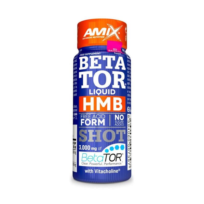 Аминокислота гидроксиметилбутират AMIX BetaTor Liquid HMB Shot 60 мл Красные ягоды