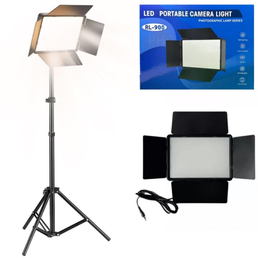 Лампа-панель світлодіодна для фото та відео Camera Light RL-900 та штатив з пультом 3000-6500K 23х16 см (533-1) - фото 3
