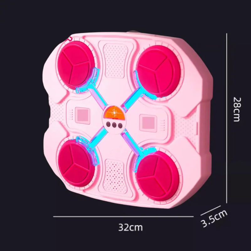 Тренажер боксерський настінний з підсвічуванням та музикою 32х28 см Рожевий (2479517858) - фото 5 Тренажер боксерський настінний з підсвічуванням та музикою 32х28 см Рожевий (2479517858) - фото 5