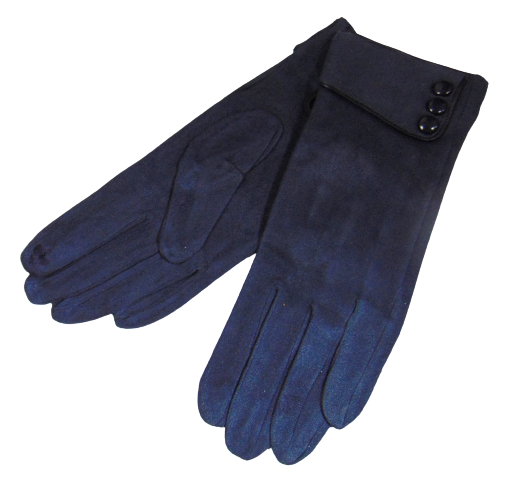 Перчатки замшевые сенсорные Anjela А1 без утеплителя р. 7 Синий (1675753379)