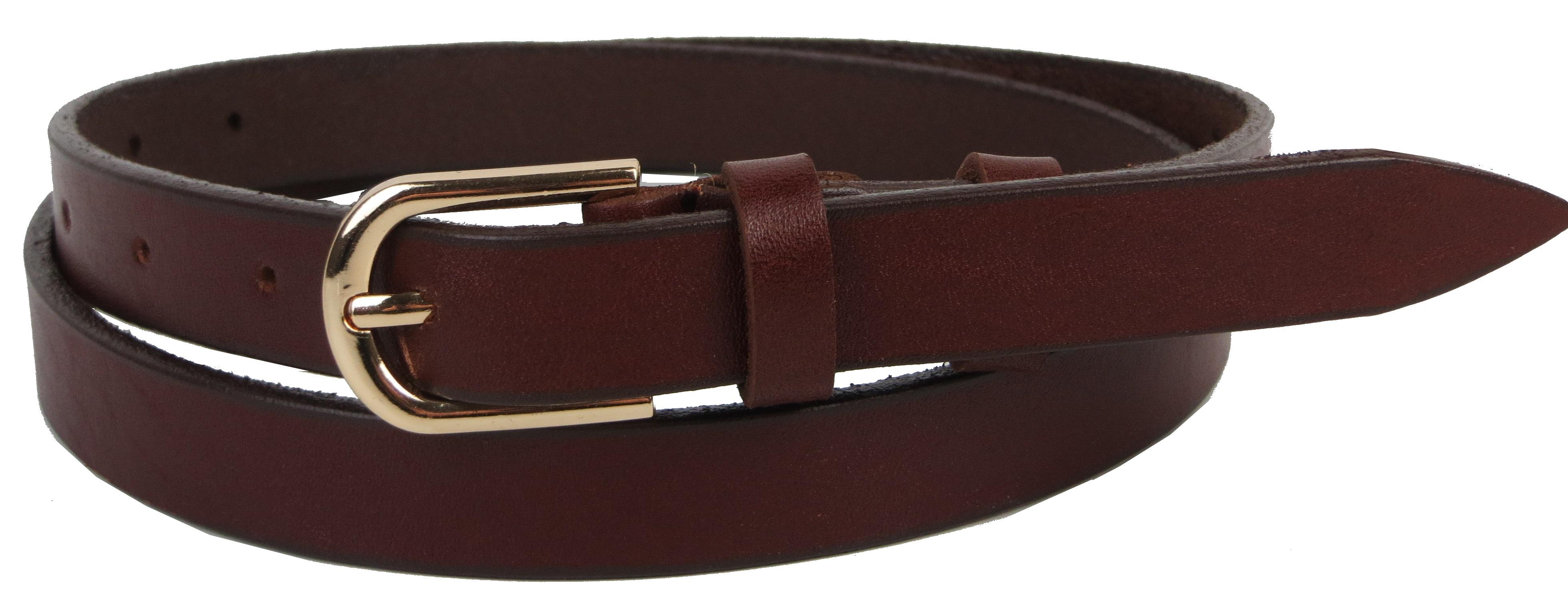 Женский ремень Skipper кожаный Коричневый (1425-20)